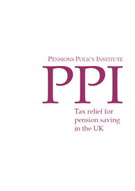 Tax Relief for Pension Saving in the UK